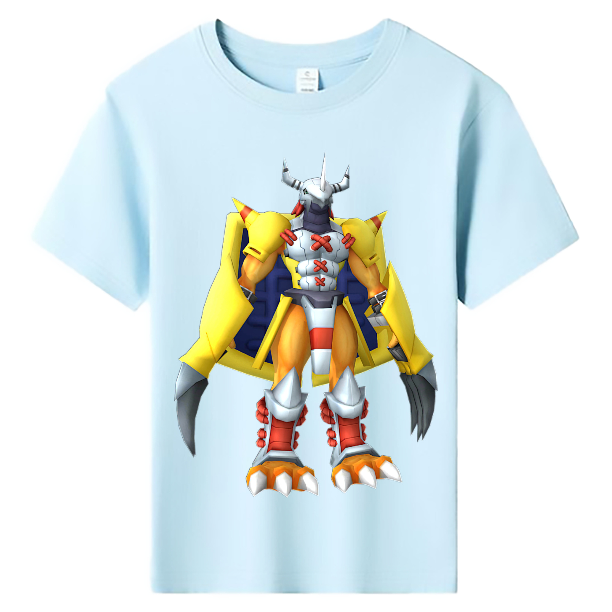 （画像用） Digimon デジタルモンスター/デジモン 綿100％キッズTシャツ（フロントプリント）